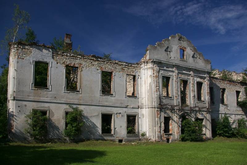 Ruiny pałacu we Włodowicach 