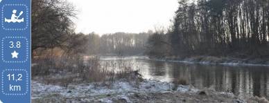 Rzeka Pilica na trasie Tomaszów-Spała (11,2 km)